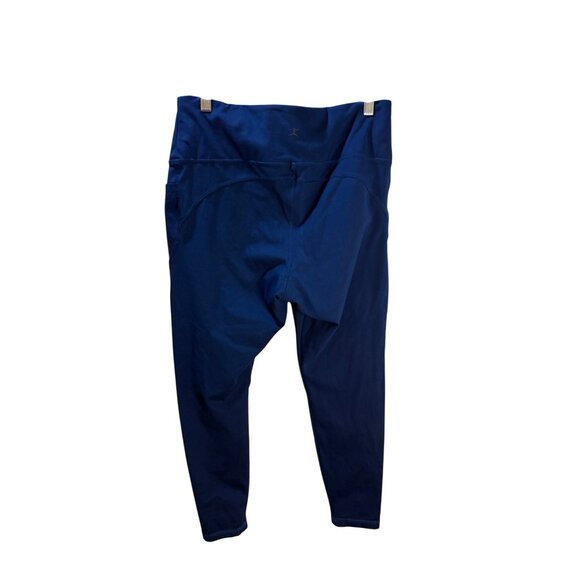 Danskin Womens‎ High-Waisted Capri Leggings With Pockets Blue Size L - Picture 8 of 12